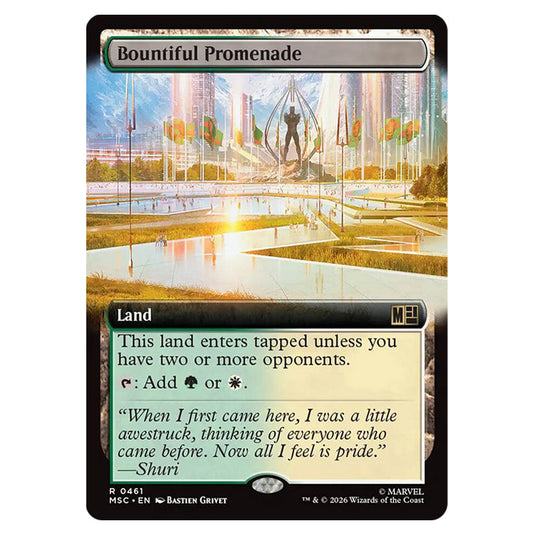 Bountiful Promenade 0461 card from the Magic The Gathering set Marvel Super Heroes Commander