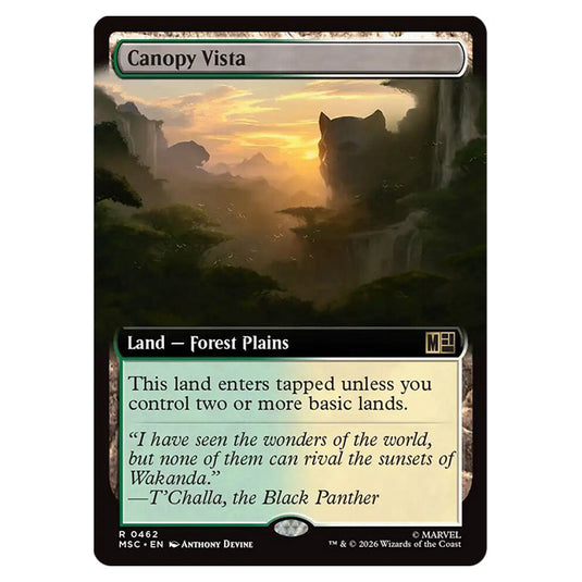 Canopy Vista 0462 card from the Magic The Gathering set Marvel Super Heroes Commander