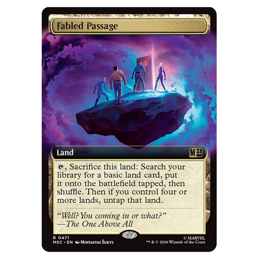 Fabled Passage 0471 card from the Magic The Gathering set Marvel Super Heroes Commander