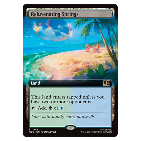 Rejuvenating Springs 0488 card from the Magic The Gathering set Marvel Super Heroes Commander