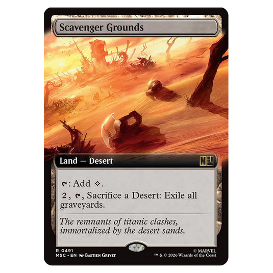 Scavenger Grounds 0491 card from the Magic The Gathering set Marvel Super Heroes Commander
