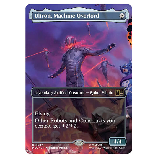 Ultron, Machine Overlord 0507 card from the Magic The Gathering set Marvel Super Heroes Commander