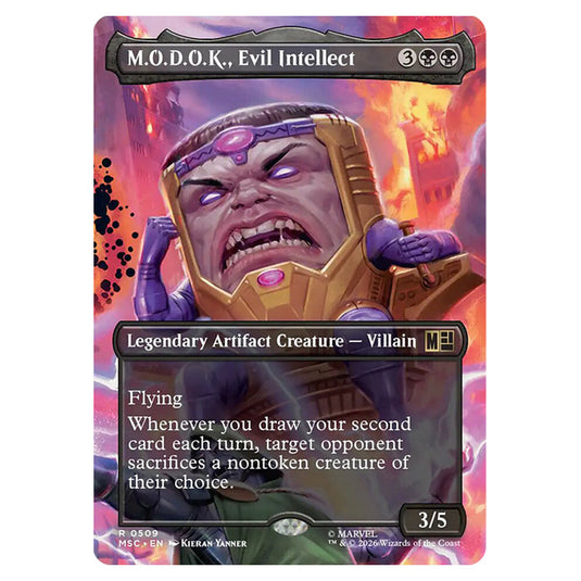 M.O.D.O.K., Evil Intellect 0509 card from the Magic The Gathering set Marvel Super Heroes Commander