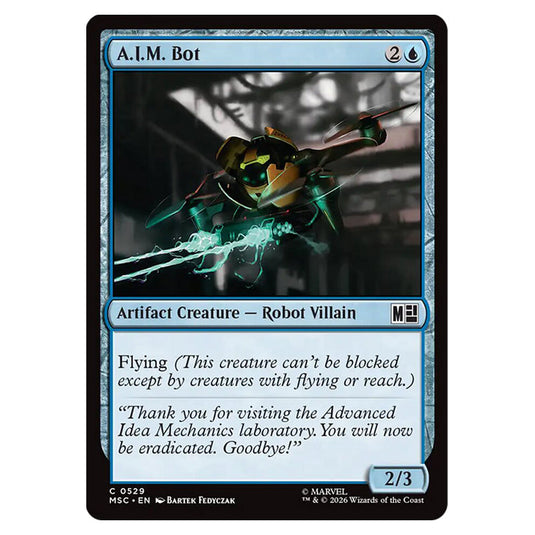 A.I.M. Bot 0529 card from the Magic The Gathering set Marvel Super Heroes Commander
