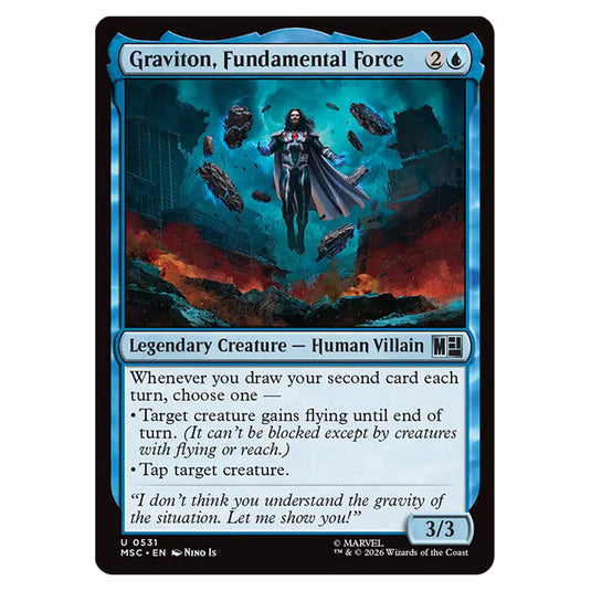 Graviton, Fundamental Force 0531 card from the Magic The Gathering set Marvel Super Heroes Commander