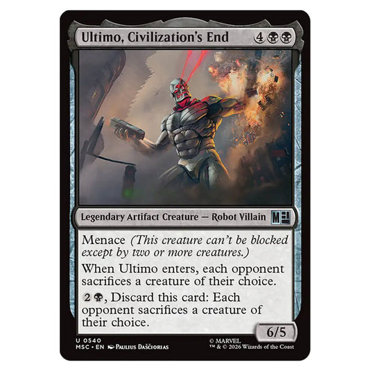 Ultimo, Civilization's End 0540 card from the Magic The Gathering set Marvel Super Heroes Commander