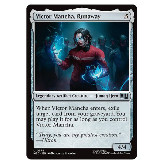 Victor Mancha, Runaway 0574 card from the Magic The Gathering set Marvel Super Heroes Commander
