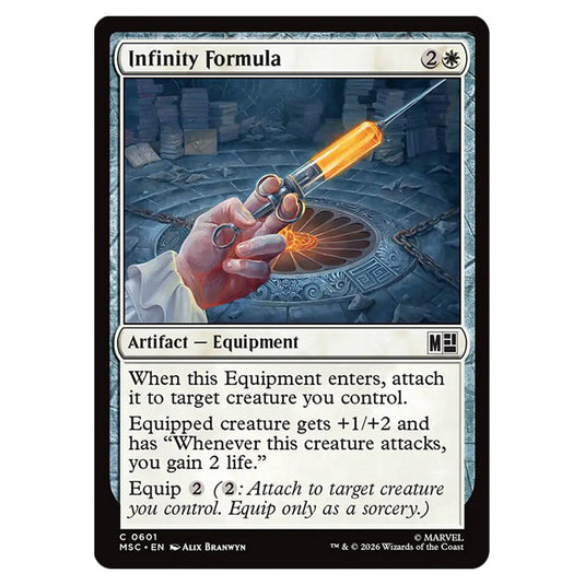 Infinity Formula 0601 card from the Magic The Gathering set Marvel Super Heroes Commander