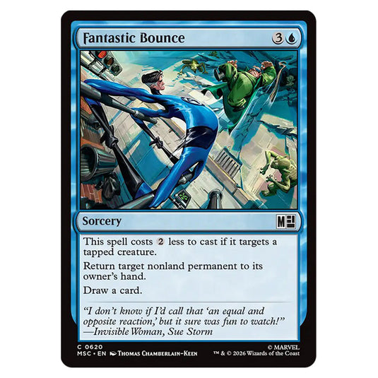 Fantastic Bounce 0620 card from the Magic The Gathering set Marvel Super Heroes Commander