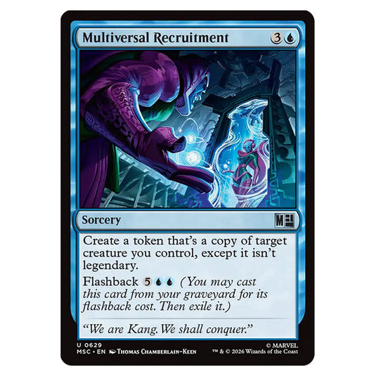 Multiversal Recruitment 0629 card from the Magic The Gathering set Marvel Super Heroes Commander