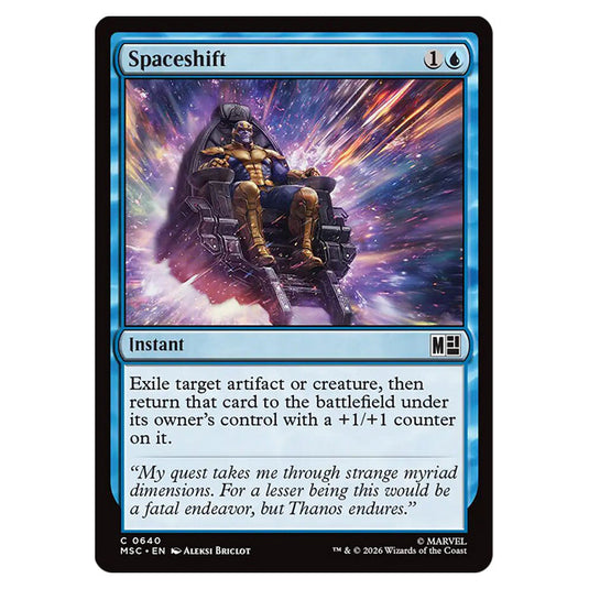 Spaceshift 0640 card from the Magic The Gathering set Marvel Super Heroes Commander