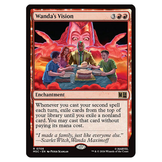 Wanda's Vision 0708 card from the Magic The Gathering set Marvel Super Heroes Commander