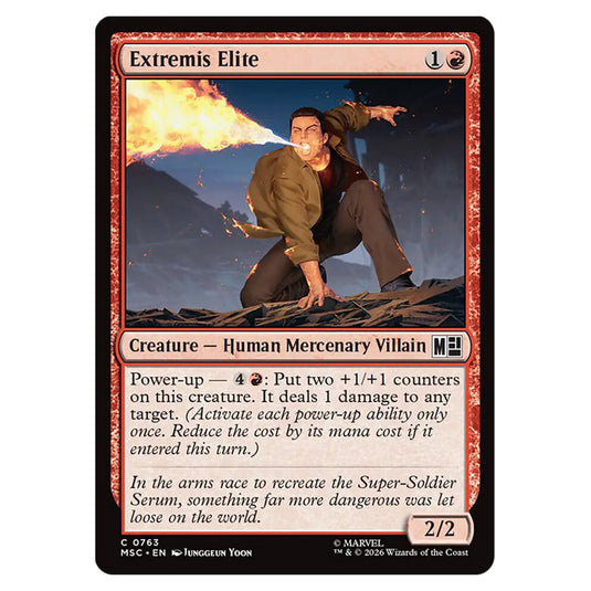 Extremis Elite 0763 card from the Magic The Gathering set Marvel Super Heroes Commander