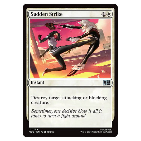 Sudden Strike 0779 card from the Magic The Gathering set Marvel Super Heroes Commander