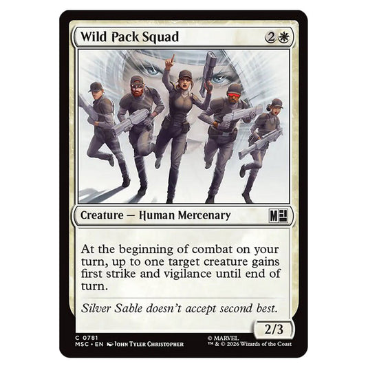 Wild Pack Squad 0781 card from the Magic The Gathering set Marvel Super Heroes Commander