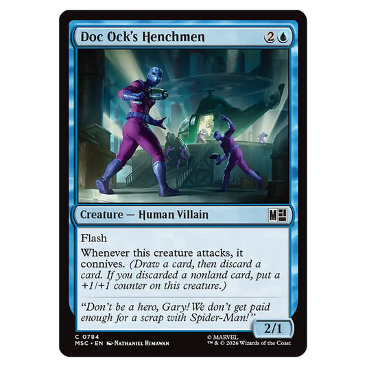 Doc Ock's Henchmen 0784 card from the Magic The Gathering set Marvel Super Heroes Commander