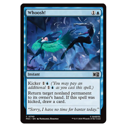 Whoosh! 0790 card from the Magic The Gathering set Marvel Super Heroes Commander