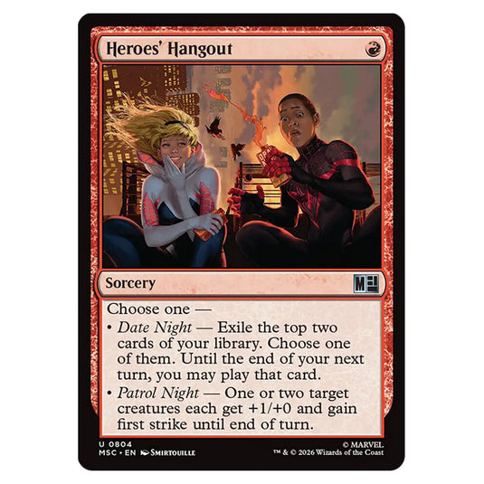 Heroes' Hangout 0804 card from the Magic The Gathering set Marvel Super Heroes Commander