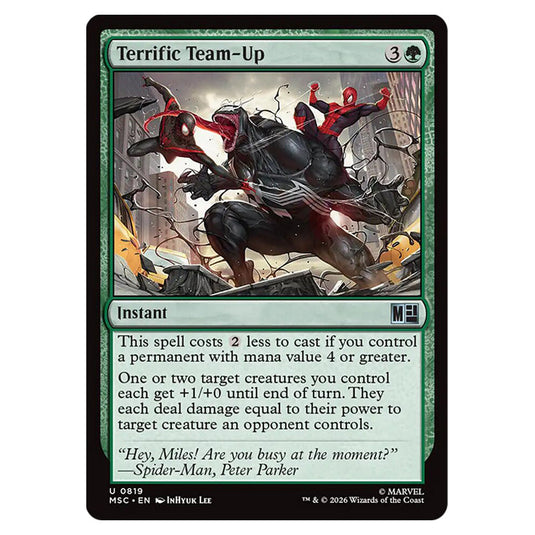 Terrific Team-Up 0819 card from the Magic The Gathering set Marvel Super Heroes Commander