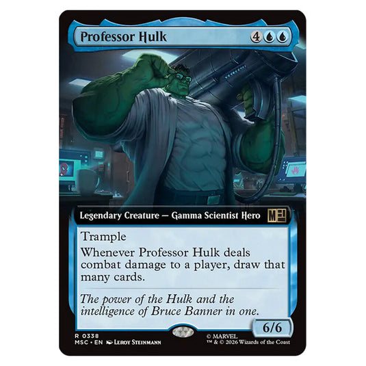 Professor Hulk 0338 card from the Magic The Gathering set Marvel Super Heroes Commander