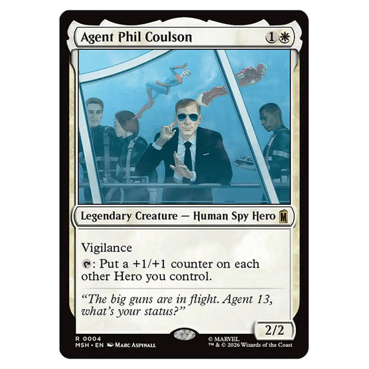 Agent Phil Coulson 0004 card from the Magic The Gathering set Marvel Super Heroes