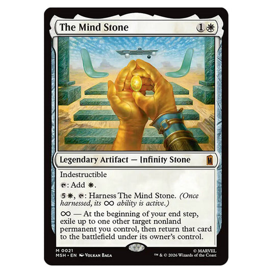 The Mind Stone 0021 card from the Magic The Gathering set Marvel Super Heroes