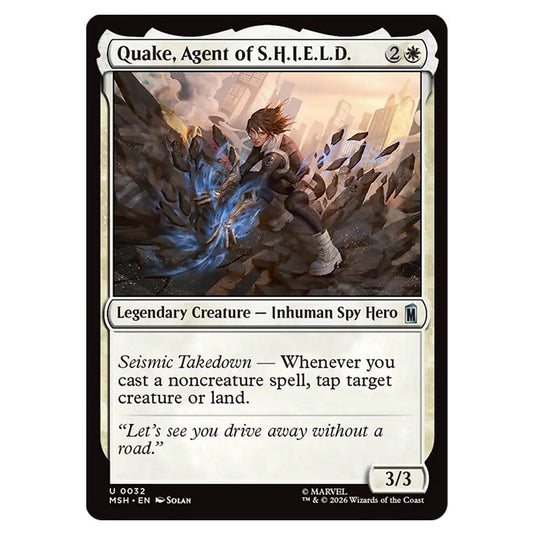 Quake, Agent of S.H.I.E.L.D. 0032 card from the Magic The Gathering set Marvel Super Heroes