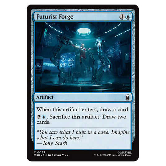 Futurist Forge 0055 card from the Magic The Gathering set Marvel Super Heroes