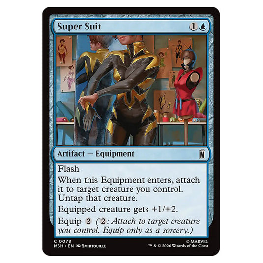 Super Suit 0078 card from the Magic The Gathering set Marvel Super Heroes