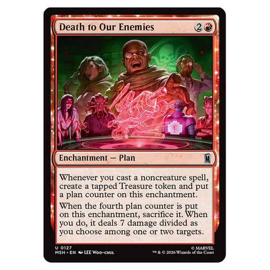 Death to Our Enemies 0127 card from the Magic The Gathering set Marvel Super Heroes