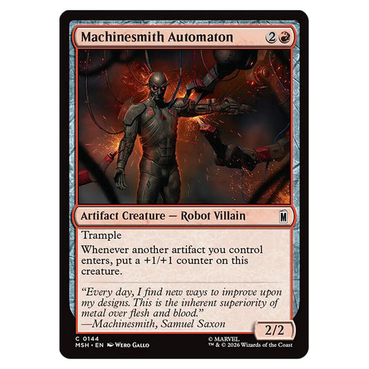 Machinesmith Automaton 0144 card from the Magic The Gathering set Marvel Super Heroes