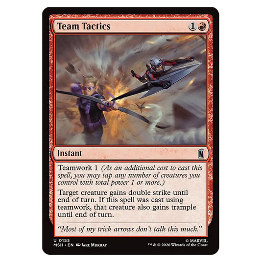 Team Tactics 0155 card from the Magic The Gathering set Marvel Super Heroes