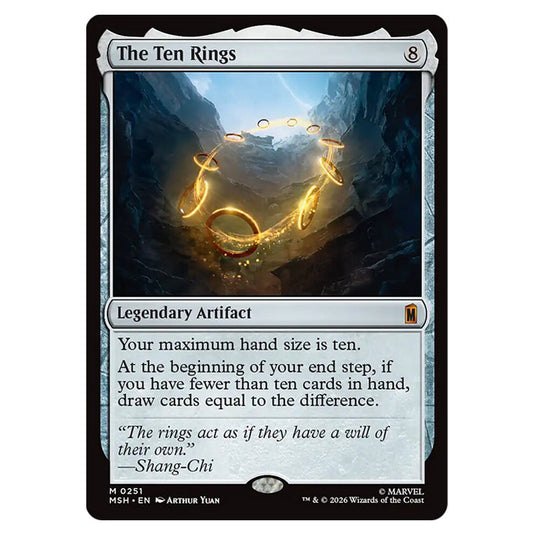 The Ten Rings 0251 card from the Magic The Gathering set Marvel Super Heroes