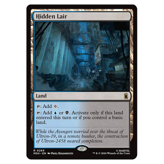 Hidden Lair 0269 card from the Magic The Gathering set Marvel Super Heroes
