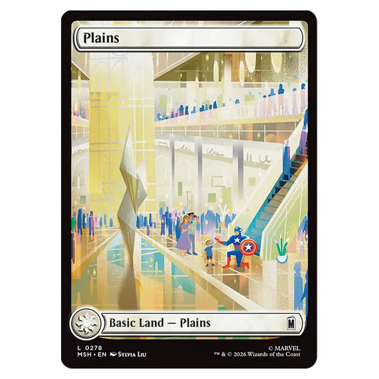Plains 0278 card from the Magic The Gathering set Marvel Super Heroes