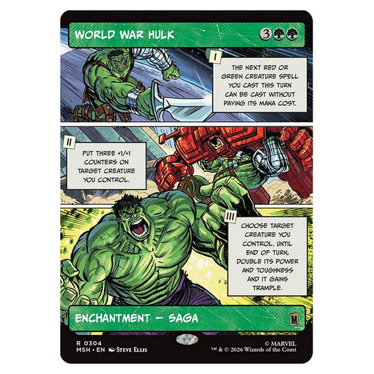 World War Hulk 0304 card from the Magic The Gathering set Marvel Super Heroes