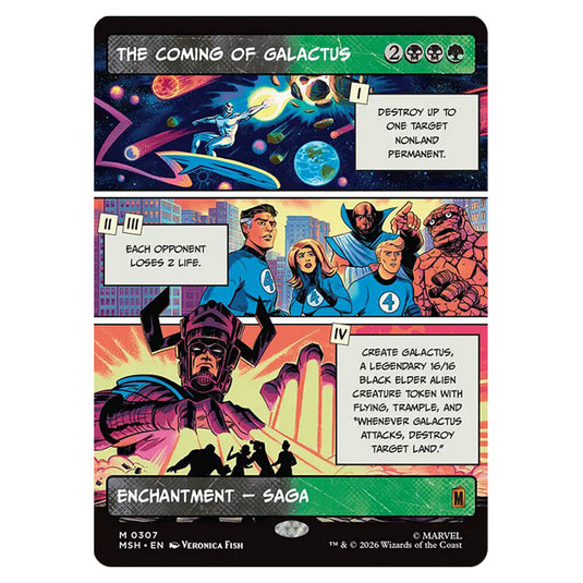 The Coming of Galactus 0307 card from the Magic The Gathering set Marvel Super Heroes
