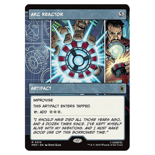 Arc Reactor 0310 card from the Magic The Gathering set Marvel Super Heroes