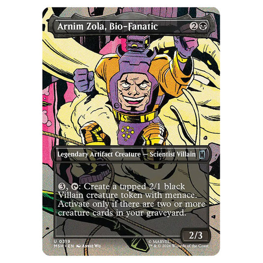 Arnim Zola, Bio-Fanatic 0319 card from the Magic The Gathering set Marvel Super Heroes