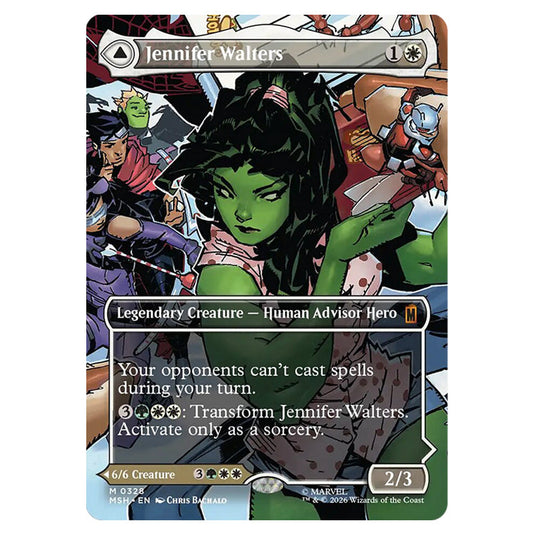 Jennifer Walters // The Sensational She-Hulk 0328 card from the Magic The Gathering set Marvel Super Heroes