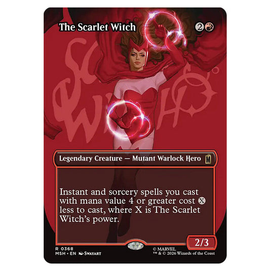 The Scarlet Witch 0368 card from the Magic The Gathering set Marvel Super Heroes