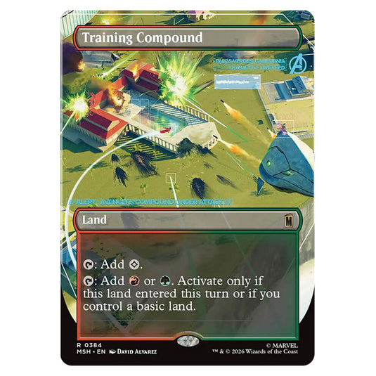 Training Compound 0384 card from the Magic The Gathering set Marvel Super Heroes