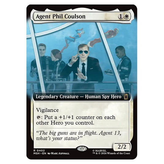 Agent Phil Coulson 0402 card from the Magic The Gathering set Marvel Super Heroes