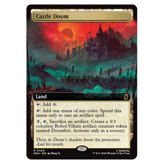 Castle Doom 0429 card from the Magic The Gathering set Marvel Super Heroes