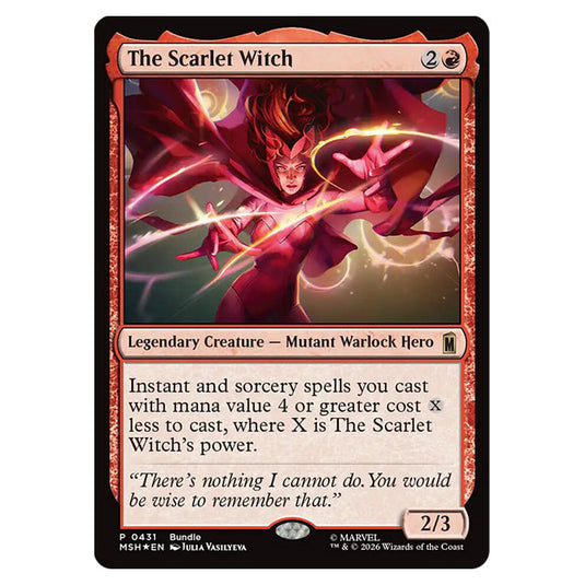 The Scarlet Witch 0431 card from the Magic The Gathering set Marvel Super Heroes