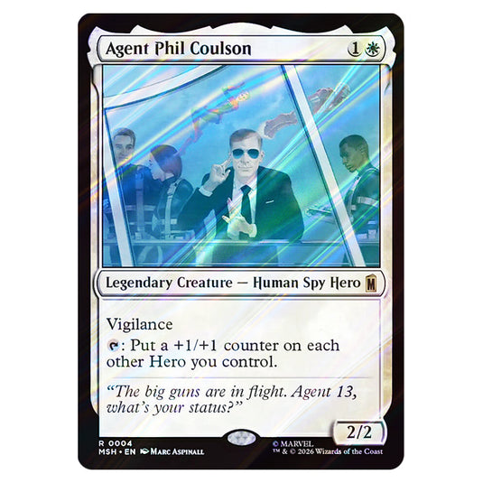Agent Phil Coulson 0004 card from the Magic The Gathering set Marvel Super Heroes