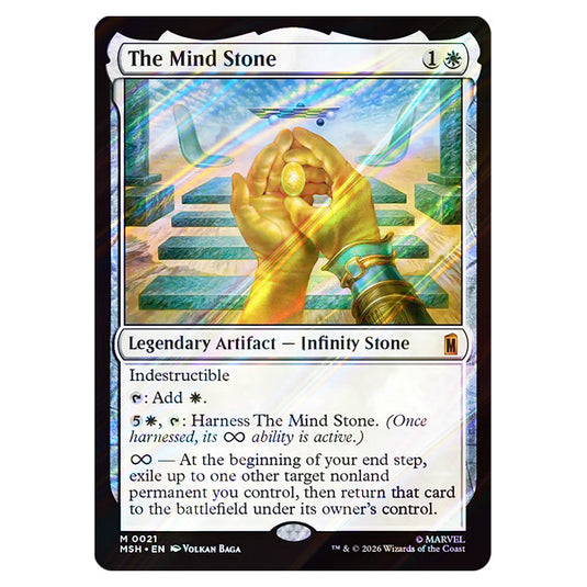 The Mind Stone 0021 card from the Magic The Gathering set Marvel Super Heroes