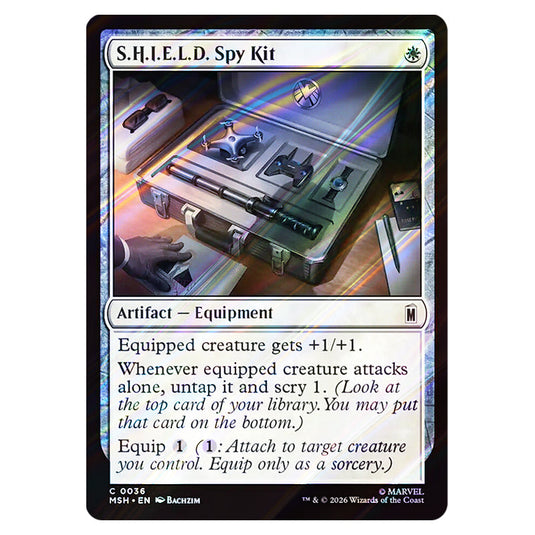 S.H.I.E.L.D. Spy Kit 0036 card from the Magic The Gathering set Marvel Super Heroes