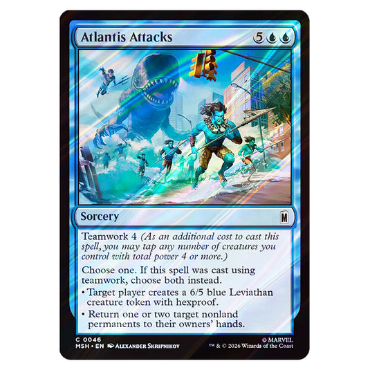 Atlantis Attacks 0046 card from the Magic The Gathering set Marvel Super Heroes