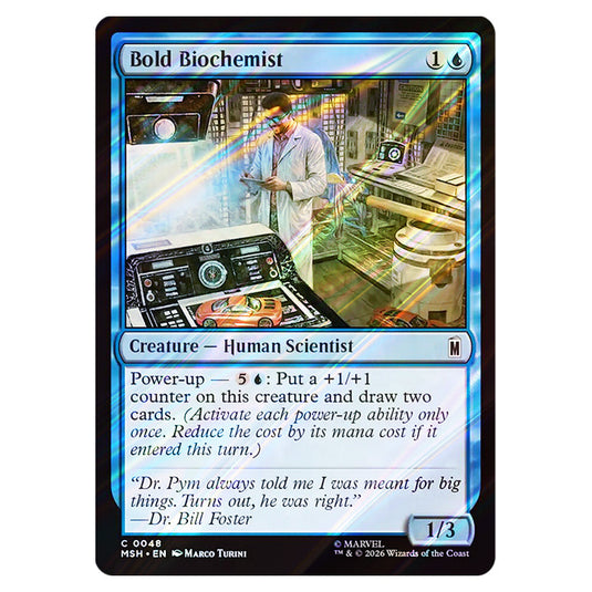 Bold Biochemist 0048 card from the Magic The Gathering set Marvel Super Heroes